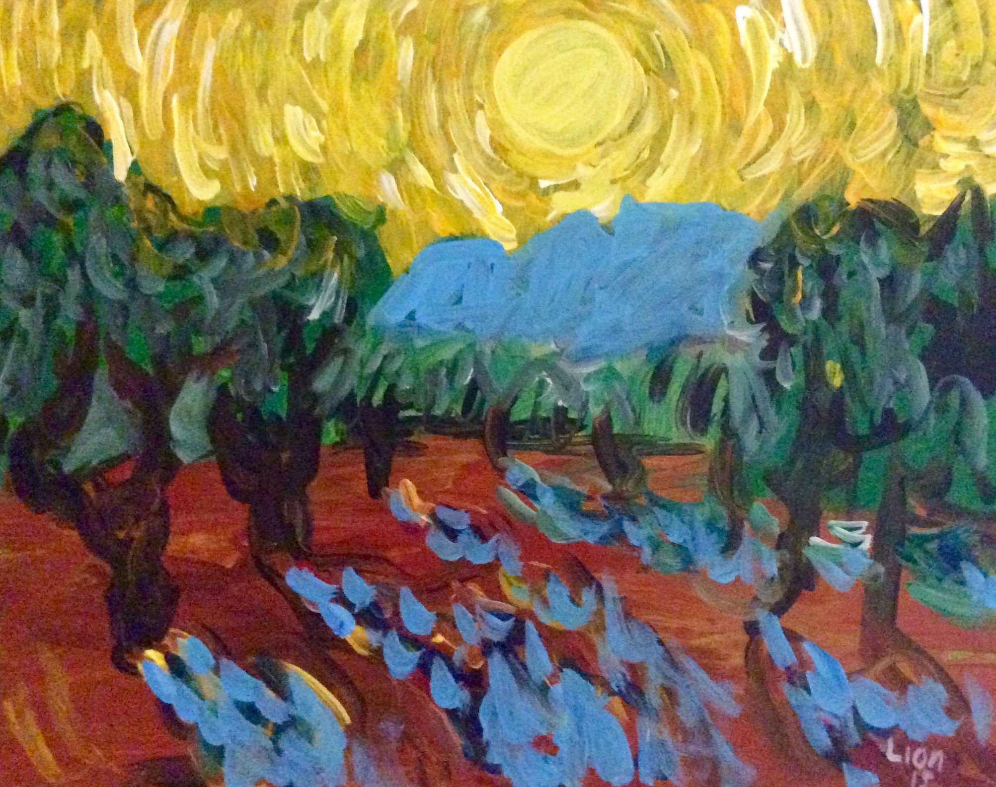 Van Gogh Gold Sun